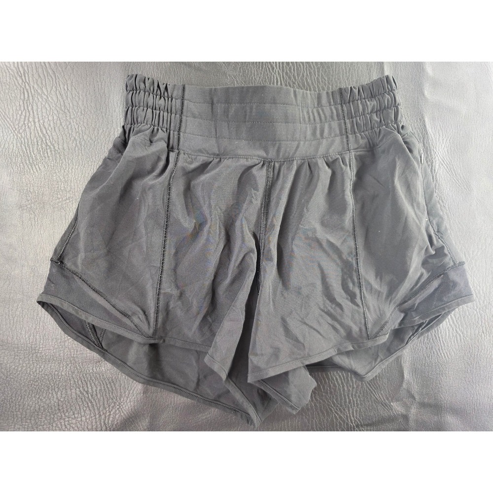 Lululemon Hotty Hot High-Rise Lined Short 4 Black Size 0 Running Workout